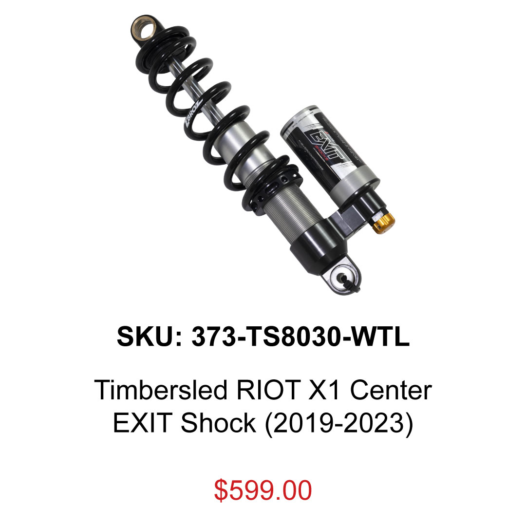 Timbersled RIOT X1 Center EXIT Shock - ZBROZ Snow Bike