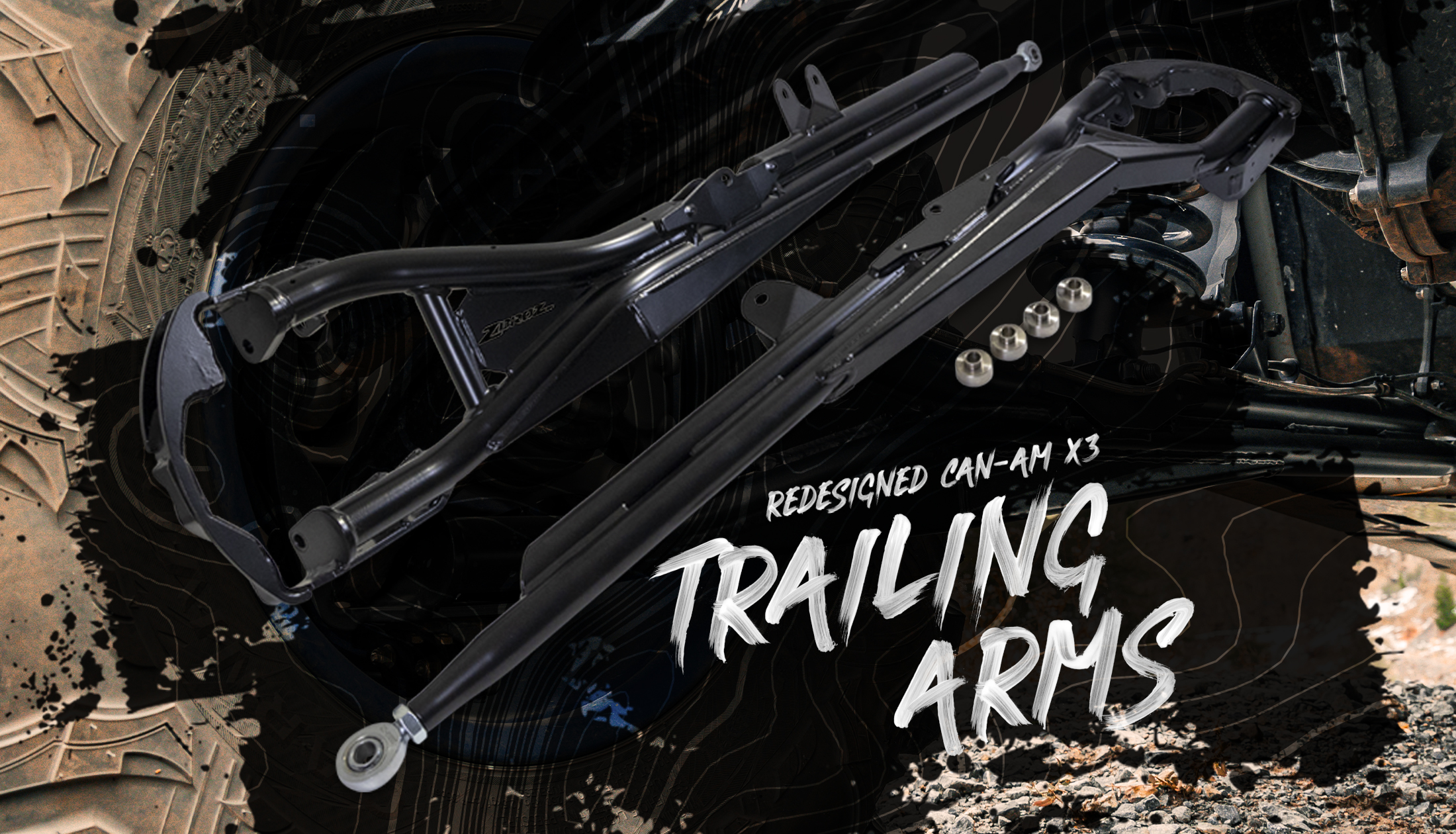 ZBROZ New Products - 17-24 Maverick X3 Trailing Arms and Smart Shox bracket kit